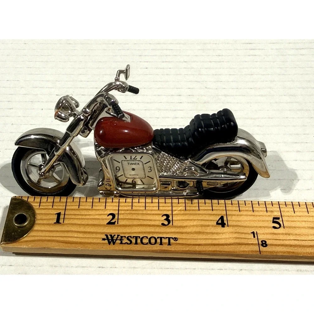 FOSSIL Limited Edition‎ Harley Davidson Chopper Motorcycle Display Clock + TIMEX
